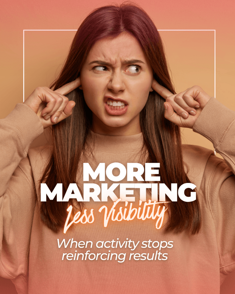 More Marketing and Less Visibility - When activity stops reinforcing results
